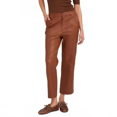 Sprwmn Cropped Baggy Trouser In Whiskey