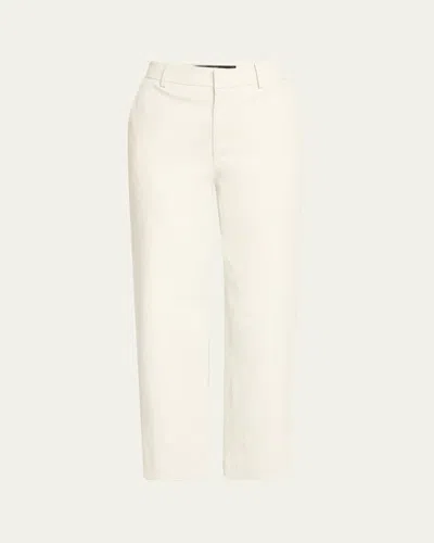 Sprwmn Cropped Bootcut Leather Trousers