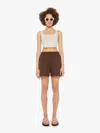 Sprwmn Culotte Shorts Americano In Brown