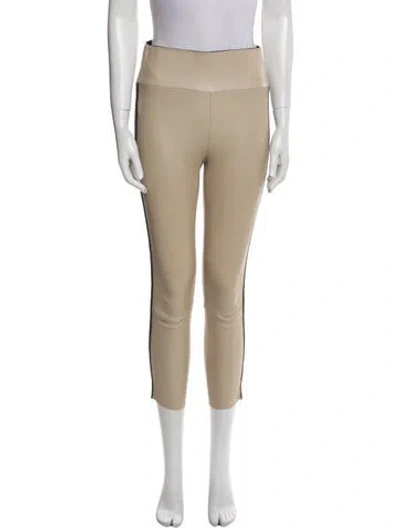 Pre-owned Sprwmn Embossed Leather Skinny Leg Pants In Neutral
