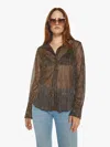 Sprwmn Fitted Button Up Bronze Shirt In Brown