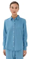 Sprwmn Fitted Button Up Danielle In Multi