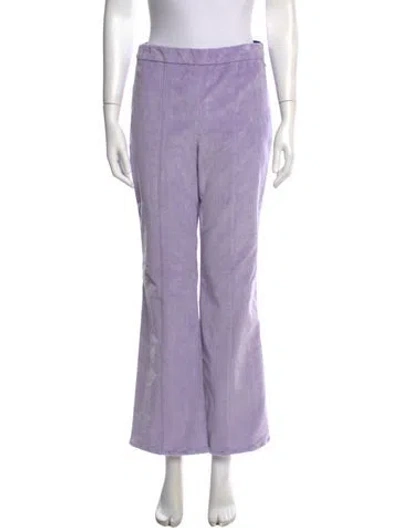 Pre-owned Sprwmn Flared Pants In Purple
