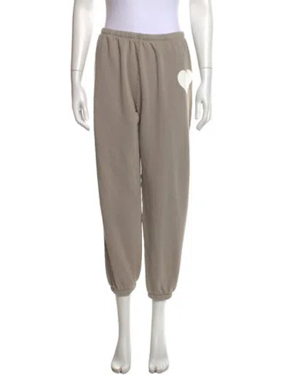 Pre-owned Sprwmn Graphic Print Straight Leg Pants In Neutrals