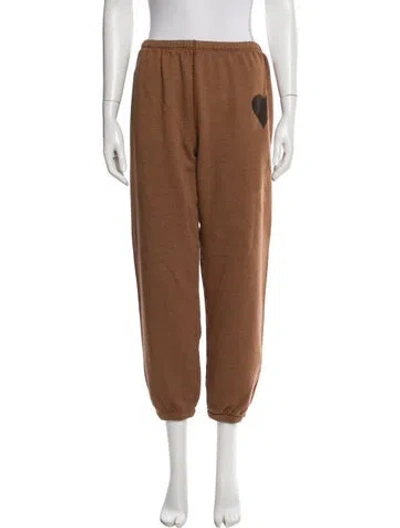 Pre-owned Sprwmn Graphic Print Sweatpants In Brown