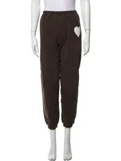 Pre-owned Sprwmn Graphic Print Sweatpants In Brown