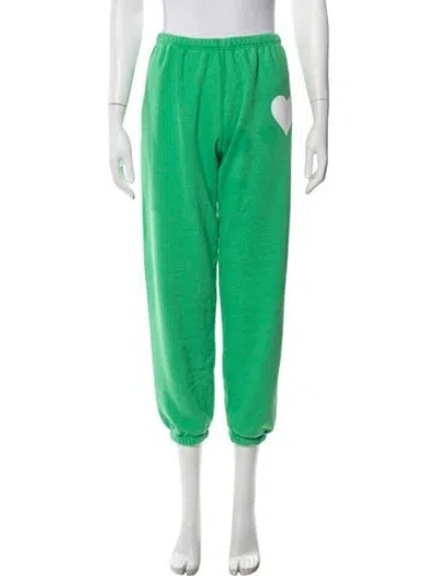 Pre-owned Sprwmn Graphic Print Sweatpants In Green