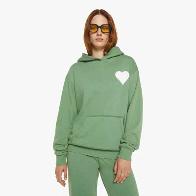 Sprwmn Heart Hoodie Fern In Green