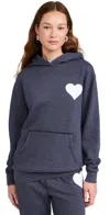 Sprwmn Heart Hoodie Navy In Navy
