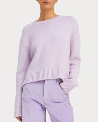 Sprwmn Heavy Cashmere Crew Sweater In Lavender In Purple