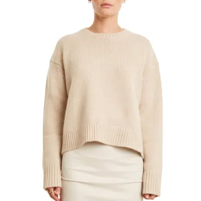 Sprwmn Heavy Cashmere Sweater In Wheat In Neutral