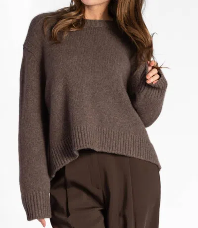 Sprwmn Heavy Classic Crew Neck Sweater In Truffle In Multi
