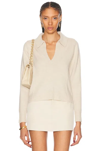 Sprwmn Henley Sweater In Oyster
