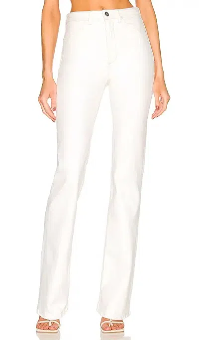 Sprwmn High Rise Micro Flare Pants In Billie In White