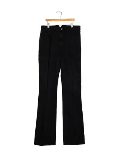 Pre-owned Sprwmn High-rise Flared Jeans In Black