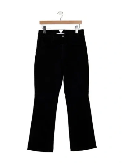Pre-owned Sprwmn High-rise Flared Jeans In Black