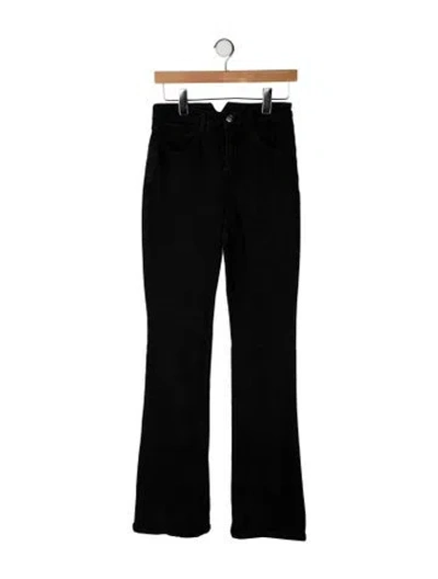 Pre-owned Sprwmn High-rise Flared Jeans In Black