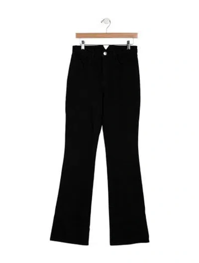 Pre-owned Sprwmn High-rise Flared Jeans In Black