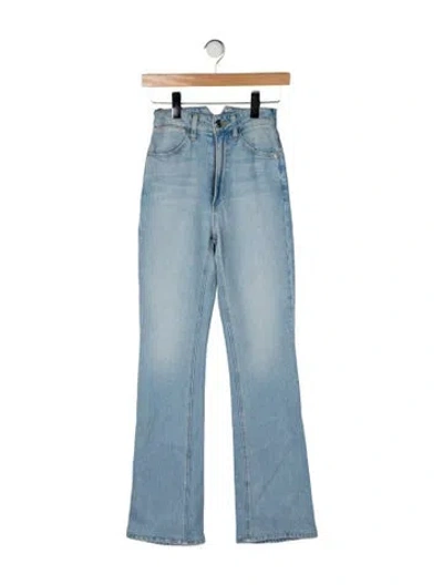 Pre-owned Sprwmn High-rise Flared Jeans In Blue
