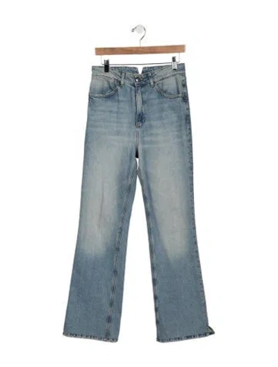 Pre-owned Sprwmn High-rise Flared Jeans In Blue