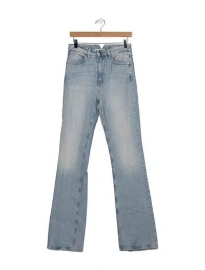 Pre-owned Sprwmn High-rise Flared Jeans In Blue