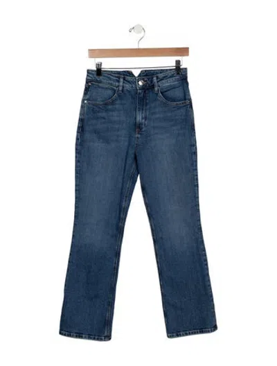 Pre-owned Sprwmn High-rise Flared Jeans In Blue
