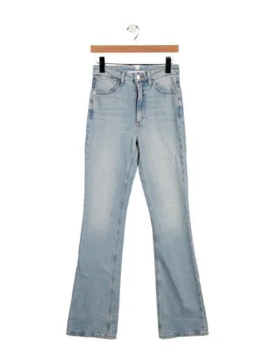 Pre-owned Sprwmn High-rise Flared Jeans In Blue