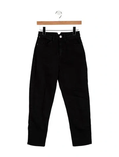 Pre-owned Sprwmn High-rise Straight Leg Jeans In Black