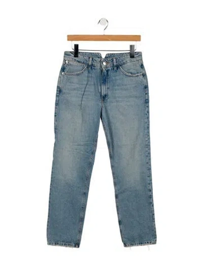 Pre-owned Sprwmn High-rise Straight Leg Jeans In Blue