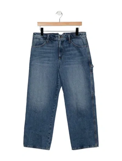 Pre-owned Sprwmn High-rise Straight Leg Jeans In Blue