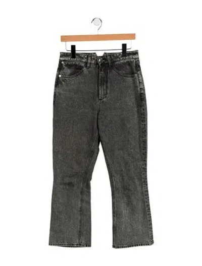Pre-owned Sprwmn High-rise Straight Leg Jeans In Gray