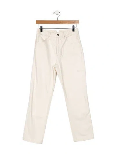 Pre-owned Sprwmn High-rise Straight Leg Jeans In Neutral
