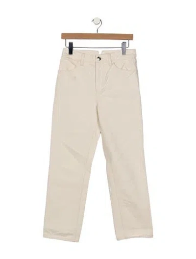 Pre-owned Sprwmn High-rise Straight Leg Jeans In Neutrals