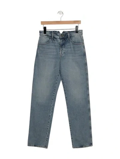 Pre-owned Sprwmn High-rise Straight Leg Jeans W/ Tags In Blue