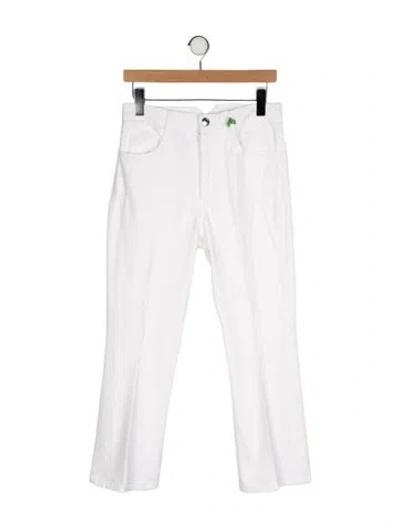 Pre-owned Sprwmn High-rise Straight Leg Jeans In White