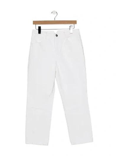 Pre-owned Sprwmn High-rise Straight Leg Jeans In White