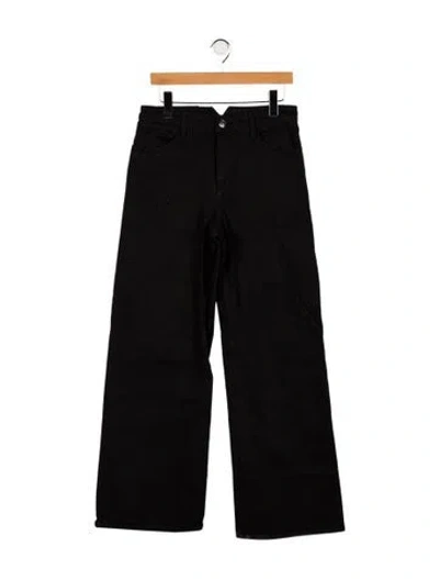 Pre-owned Sprwmn High-rise Wide Leg Jeans In Black