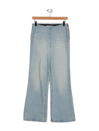 Pre-owned Sprwmn High-rise Wide Leg Jeans In Blue