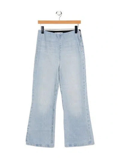 Pre-owned Sprwmn High-rise Wide Leg Jeans In Blue
