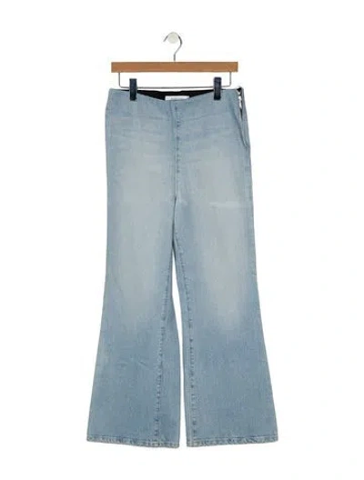 Pre-owned Sprwmn High-rise Wide Leg Jeans In Blue