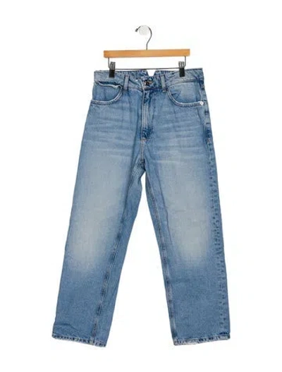 Pre-owned Sprwmn High-rise Wide Leg Jeans In Blue