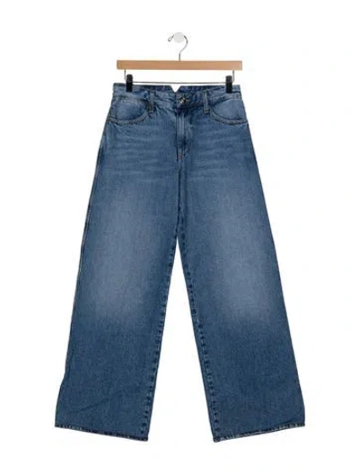 Pre-owned Sprwmn High-rise Wide Leg Jeans In Blue