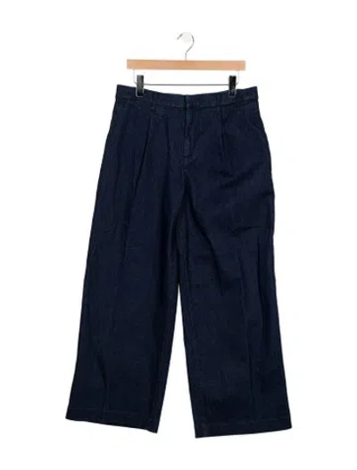 Pre-owned Sprwmn High-rise Wide Leg Jeans In Blue
