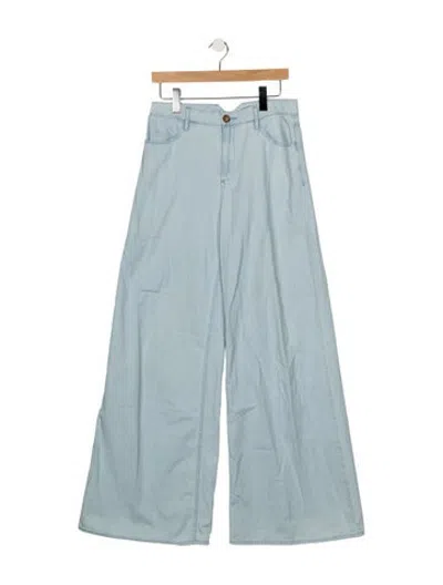 Pre-owned Sprwmn High-rise Wide Leg Jeans In Blue