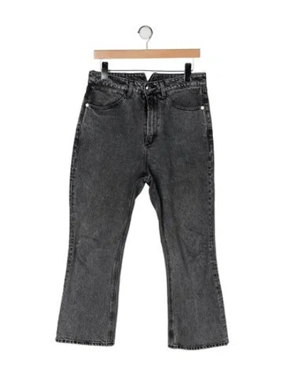 Pre-owned Sprwmn High-rise Wide Leg Jeans In Gray