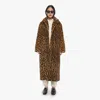 Sprwmn Iris Coat Shirt In Animal Print