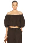 Sprwmn Isabel Top In Brown