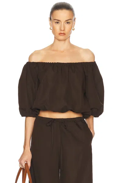 Sprwmn Isabel Top In Brown