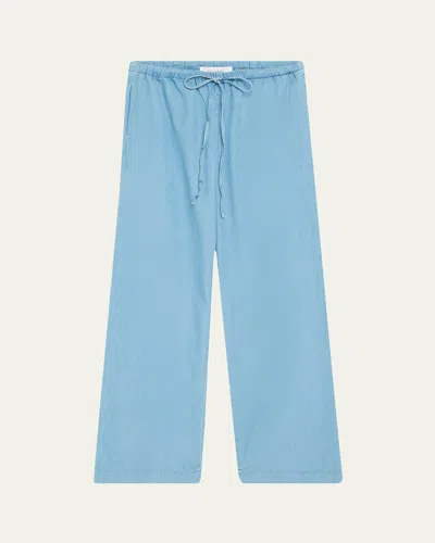 Sprwmn Kauai Chambray Drawstring Pants