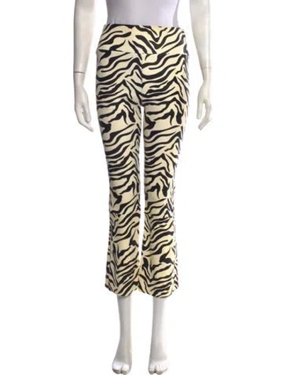 Pre-owned Sprwmn Lamb Leather Flared Pants In White